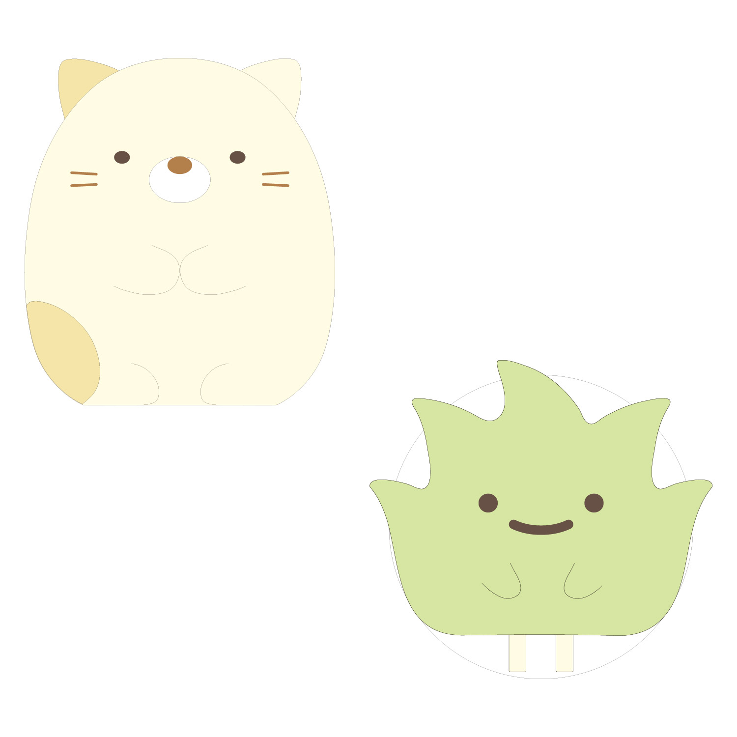 Switch2用アナログスティックカバー ねこ/ざっそう