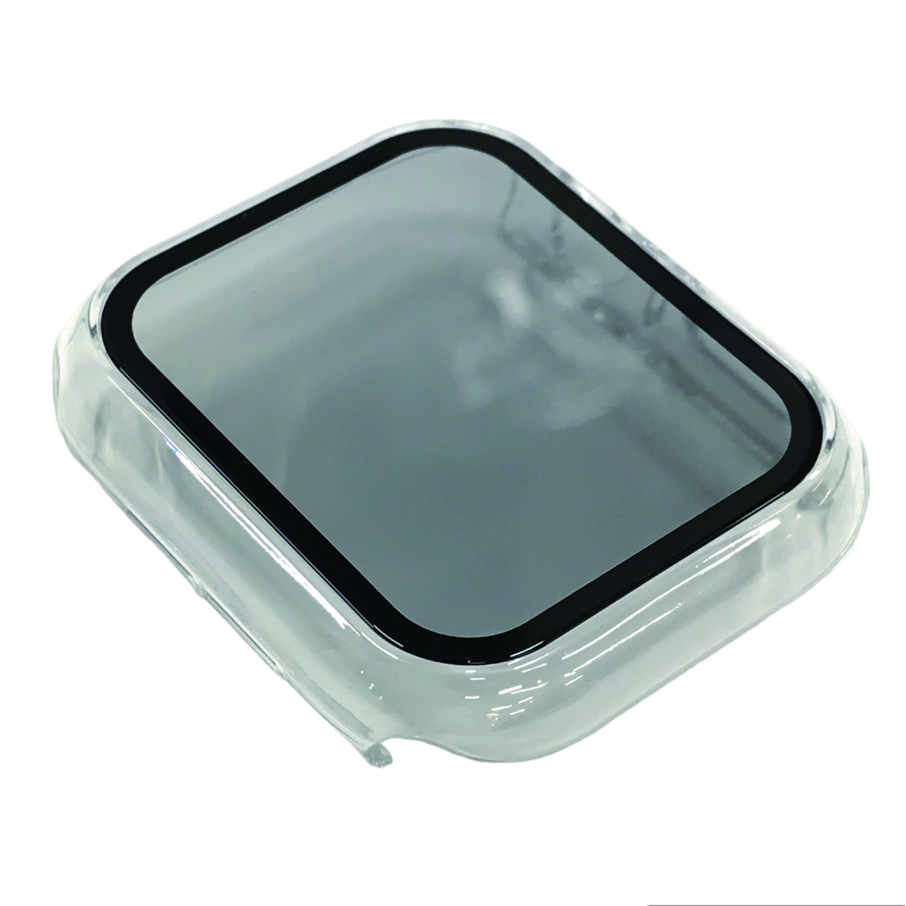 AppleWatch45mm用全面保護クリアケース スモーク