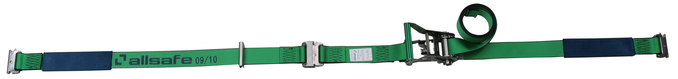 ステンレス製ワンピースキャッチャー付きラッシングベルト　50mm幅