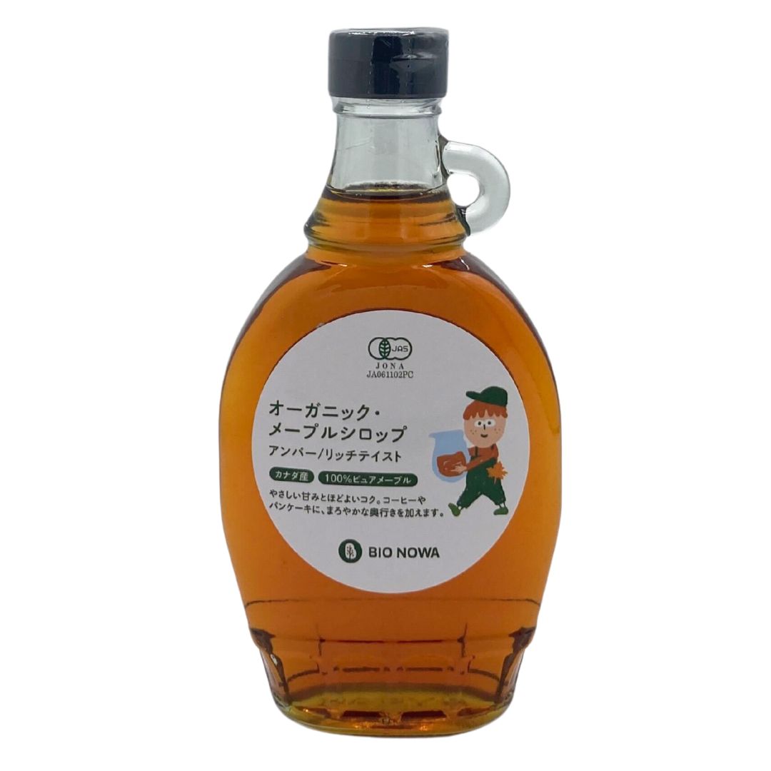 BIONOWA オーガニック・メープルシロップアンバー/リッチテイスト　237ml (312g)