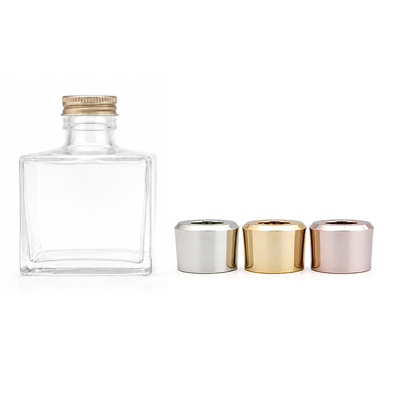 スクエア瓶 ネジ栓 被せキャップセット 200ml