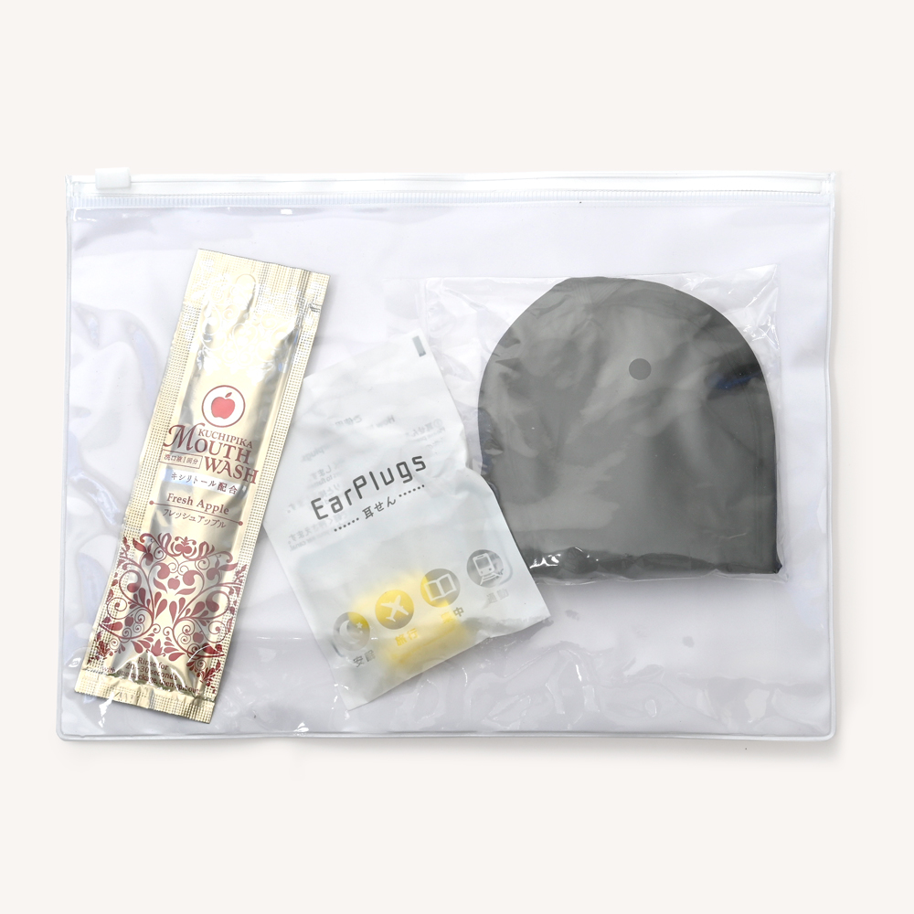 リラックスセット　透明（片面）チャック袋入り　50セット