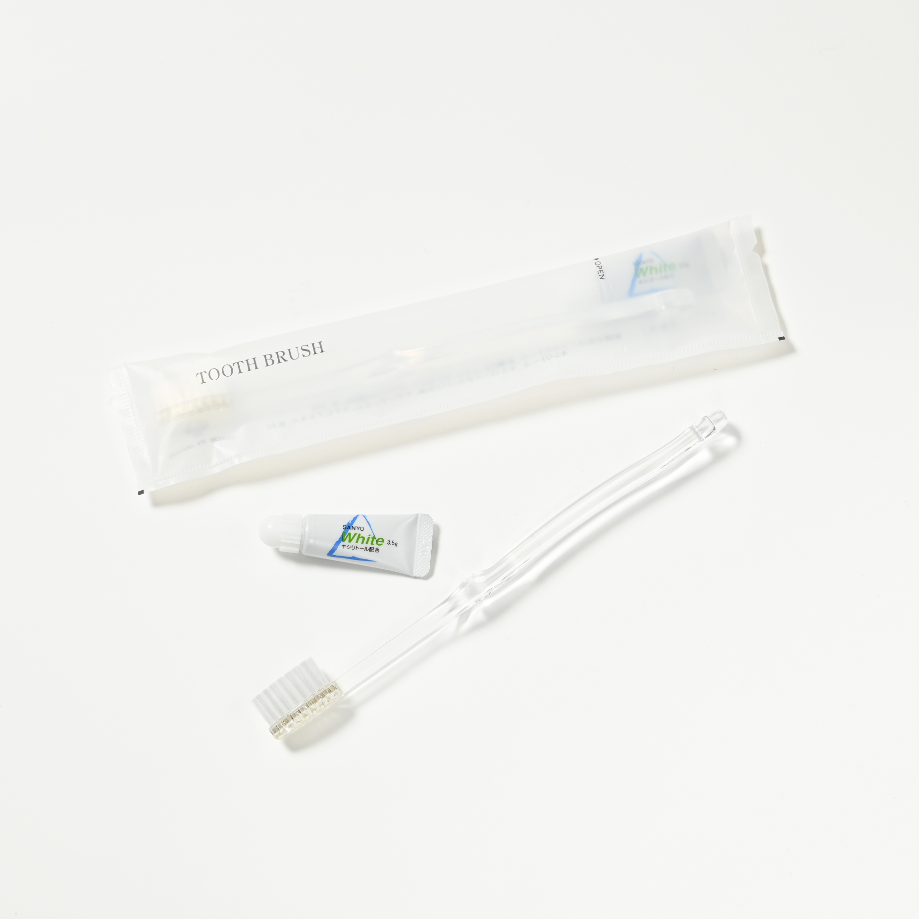 ハブラシセットL-2M-3.5g　クリア　50本