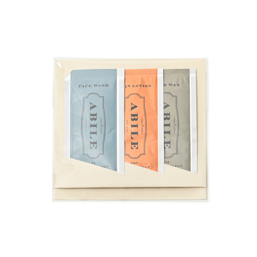 メンズ用アメニティ 洗顔・整髪セット　袋入り　100セット