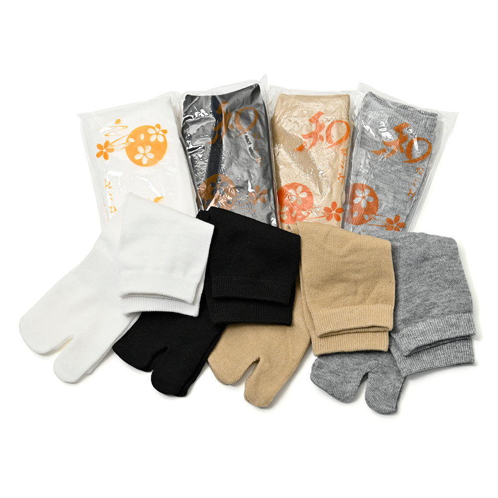 和み足袋（白・黒・ベージュ・グレー）　50足