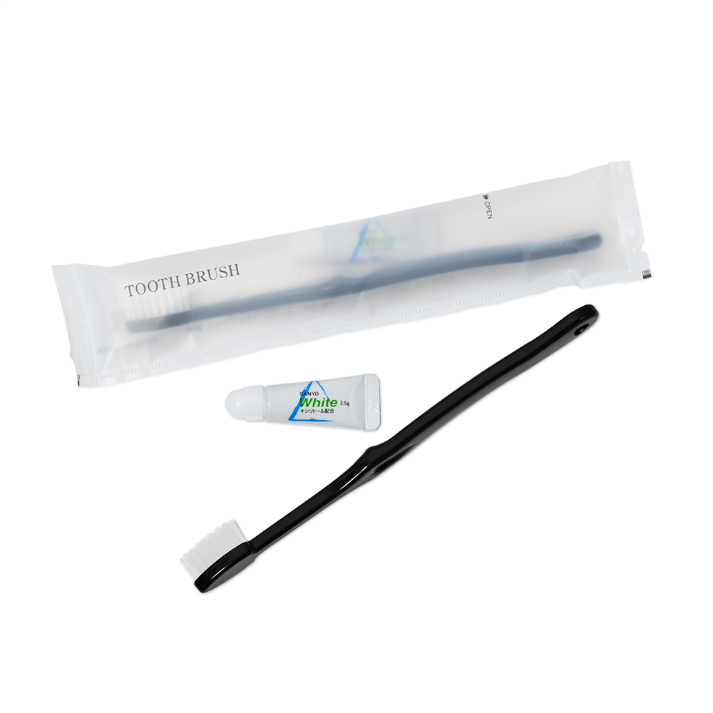 ハブラシセットL-2M-3.5g　ブラック　50本