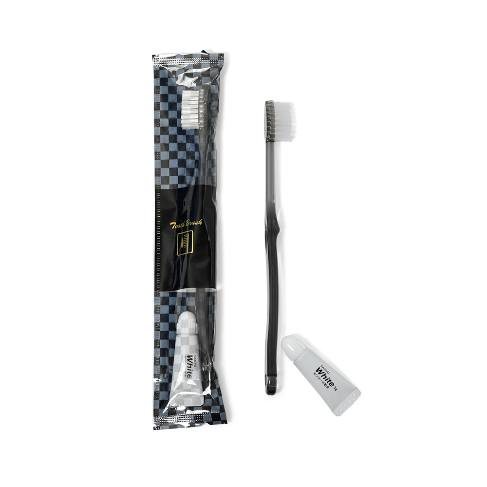 スクエアシリーズ　ハブラシL-2A-R3g　スモーク　250本