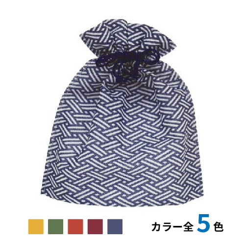 不織布和風柄巾着 檜垣柄　1,000枚