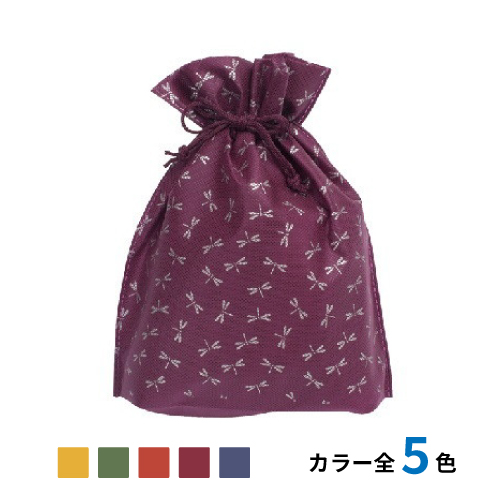 不織布和風柄巾着 蜻蛉柄　1,000枚