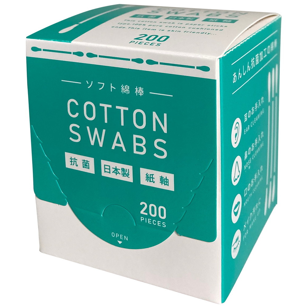 紙箱入り綿棒 200本入　120箱