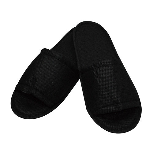 不織布スリッパ 黒（袋入）　250足