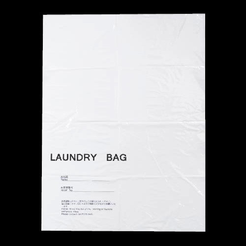 ビニールランドリーバッグ 名前記入欄付　2,500枚