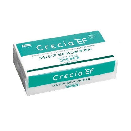 クレシアEF ハンドタオル ソフトタイプ200 中判　30パック