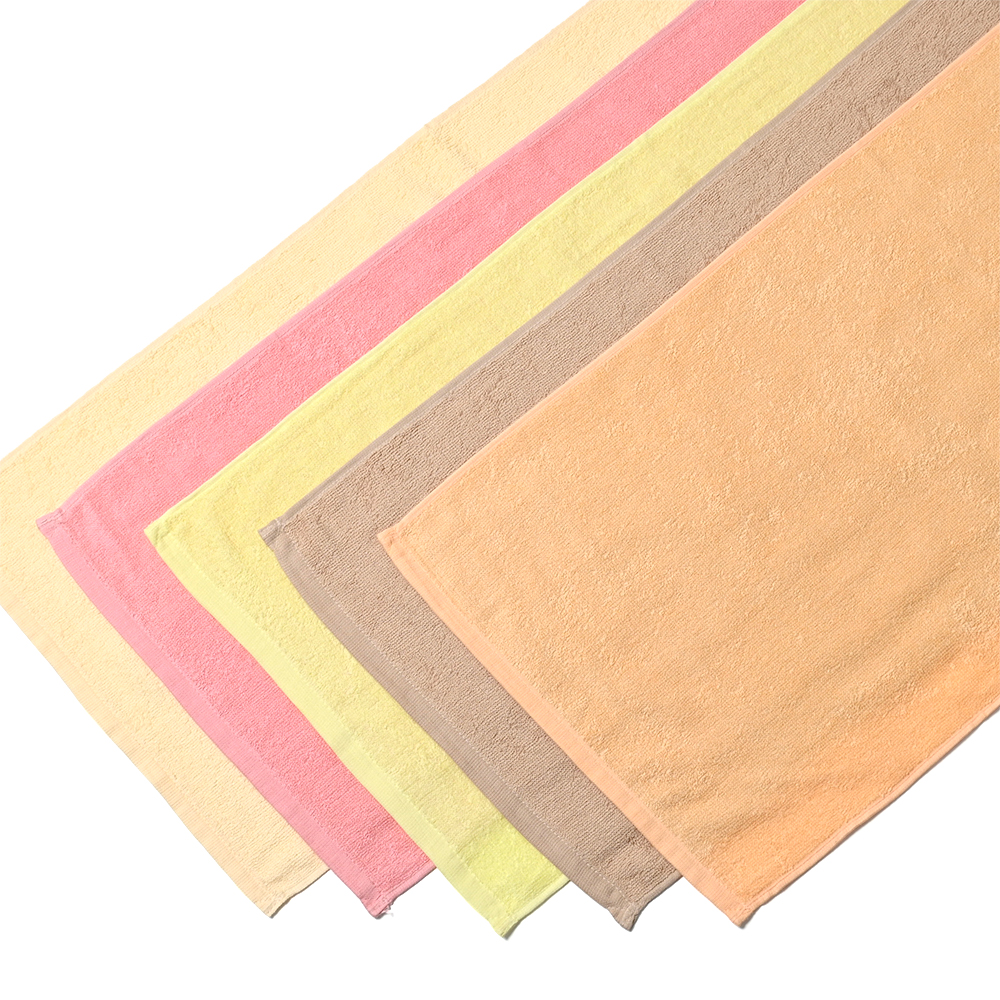 240匁 淡色スレン染め（淡色） 業務用フェイスタオル 32番手双糸 ★お試し 1枚