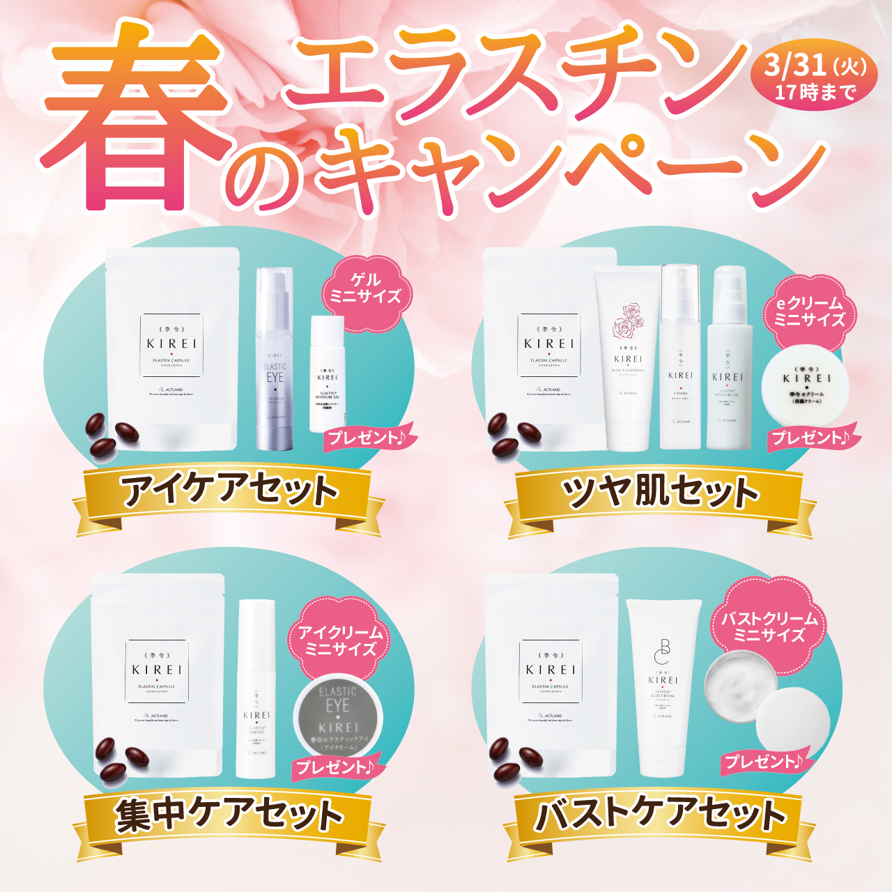 春のエラスチンキャンペーン