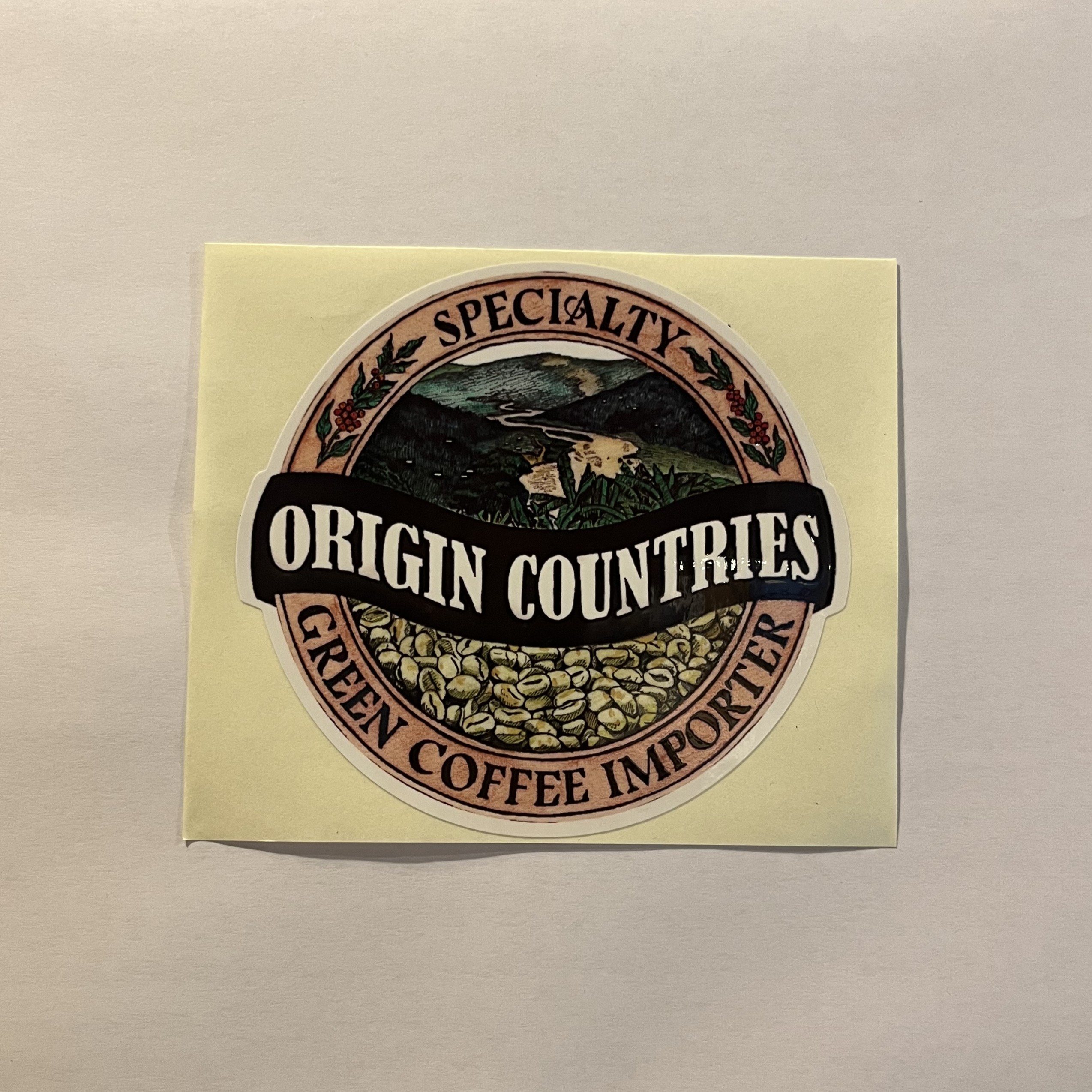 ORIGIN COUNTRIES ロゴステッカー