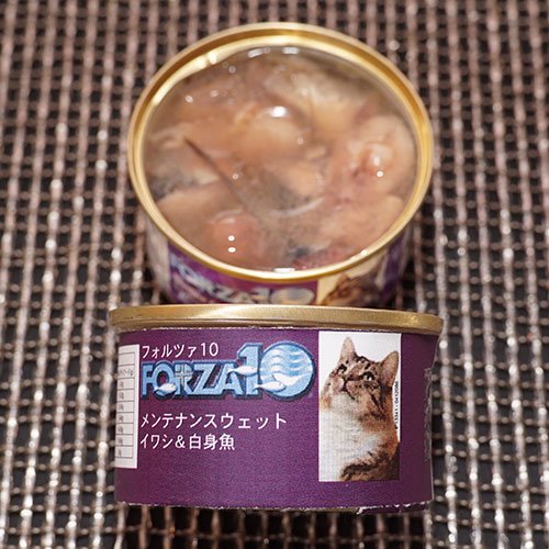 【FORZA10 愛猫用ウエットフード】フォルツァディエチ メンテナンス イワシ＆白身魚　85g