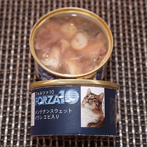 【FORZA10 愛猫用ウエットフード】フォルツァディエチ メンテナンス イワシ エビ入り　85g