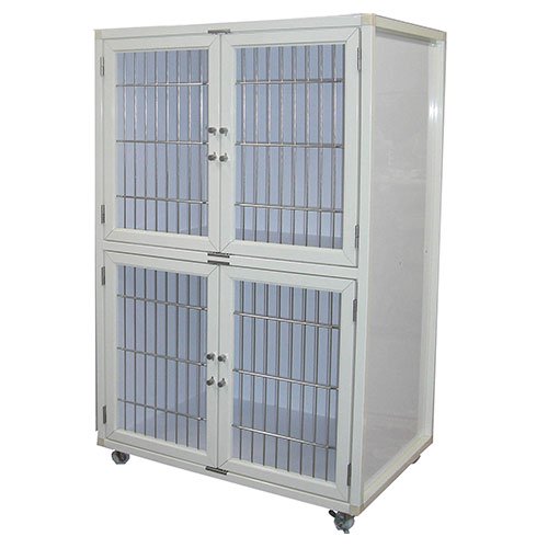 【P.L.A.S.Corporation】ペットホテル用2段マンション犬舎（HW-800N-2）
