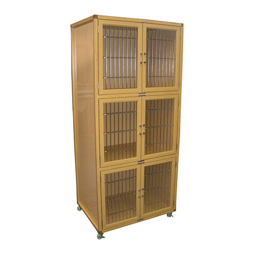 【P.L.A.S.Corporation】ペットホテル用3段マンション犬舎（HM-800N）
