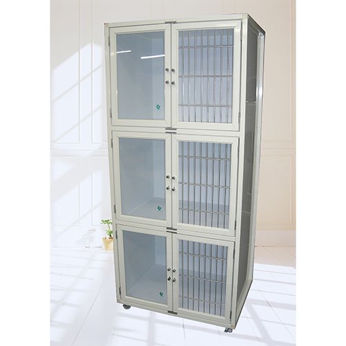 【P.L.A.S.Corporation】ペットホテル用3段マンション犬舎（HW-800G）