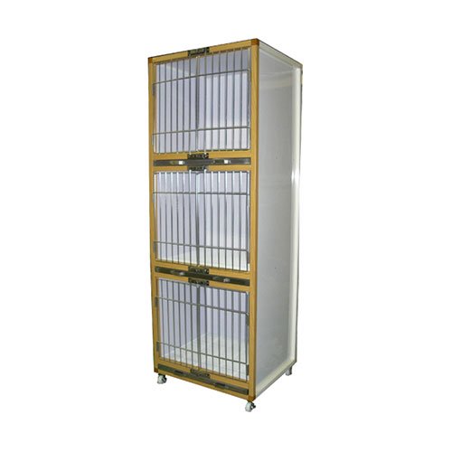 【P.L.A.S.Corporation】ペットホテル用3段マンション犬舎（SP-600 Wood）