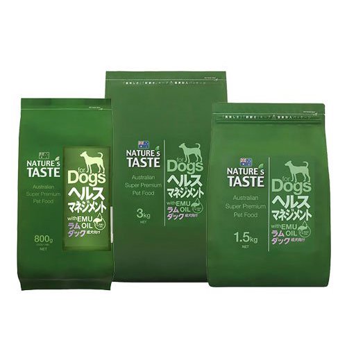 【NATURE'S TASTE】ネイチャーズテイスト  ヘルスマネジメント　ラム＆ダック（800g / 1.5kg / 3kg / 12.0kg）