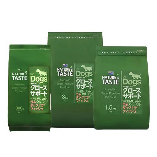 【NATURE'S TASTE】ネイチャーズテイスト  グロースサポート　ラム＆ダック＆フィッシュ（800g / 1.5kg / 3kg / 12.0kg）