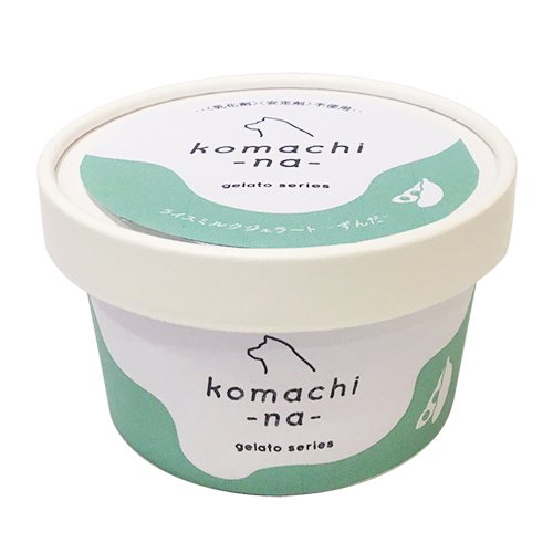 ［冷凍］【komachi-na-】こまちな　あきたこまちのライスミルクジェラート～大館産ずんだ～
