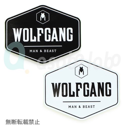 Hex Logo Sticker（ヘックス　ロゴ　ステッカー）/ 2色 / 2枚セット　[ WOLFGANG MAN & BEAST] [ウルフギャング]