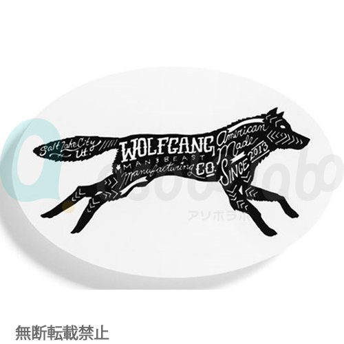【WOLFGANG MAN & BEAST】Lone Sticker / ローン　ステッカー（2枚セット）［ウルフギャング］