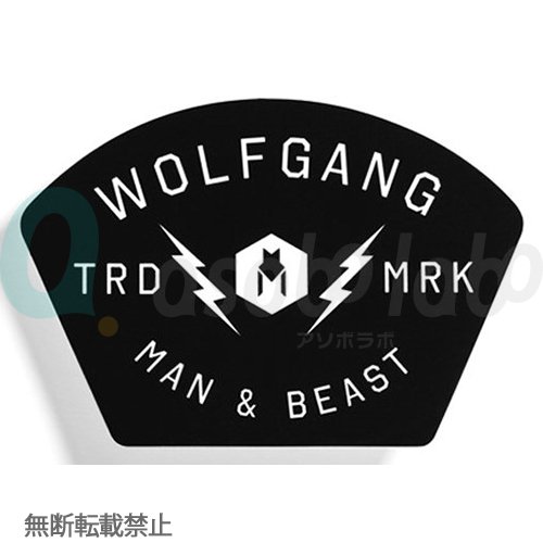 【WOLFGANG MAN & BEAST】TRD-MRK Sticker / トレードマーク　ステッカー（2枚セット）［ウルフギャング］