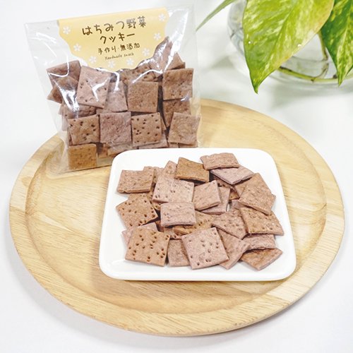 【Bark】バーク　無添加はちみつ野菜クッキー　紫いも［手作りおやつ］