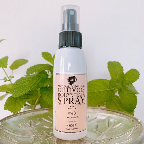 【Aliel&C。】OUTDOOR BODY&HAIR SPRAY B°48 / アリールアンドシー　アウトドアボディアンドヘアスプレー B°48　ガーデニアの香り