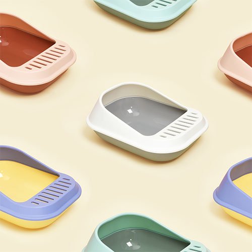 【M-PETS】エムペッツ　カラフルキャットトイレ　＜全4色＞