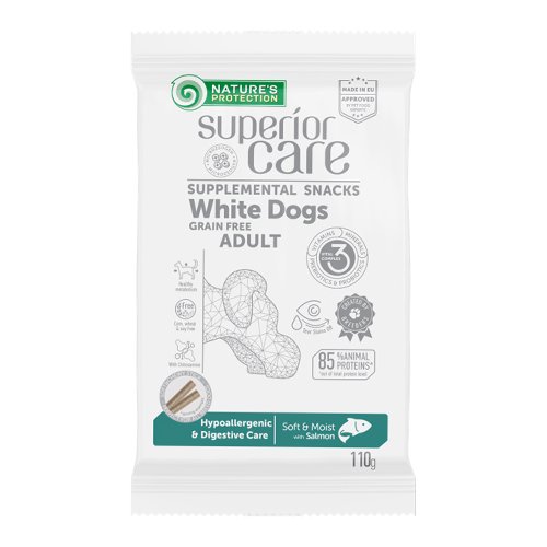 【NATURE'S PROTECTION】ネイチャーズプロテクション　ホワイトドッグ　スナックスティック　低アレルギー　成犬用
