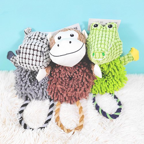 【M-PETS】エムペッツ　PLAYドッグトイ　ANIMOモップ　＜全3種＞