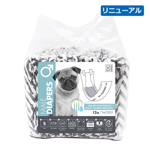 【M-PETS】エムペッツ　男の子用オムツ　＜全4サイズ＞