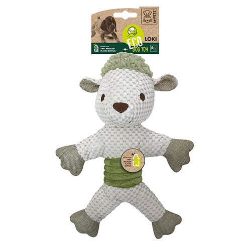 【M-PETS】エムペッツ　ECOドッグトイ　ヒツジのロキ