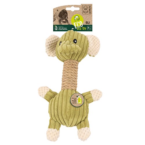 【M-PETS】エムペッツ　ECOドッグトイ　ゾウのエリ
