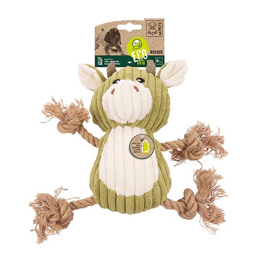 【M-PETS】エムペッツ　ECOドッグトイ　ウシのロージー
