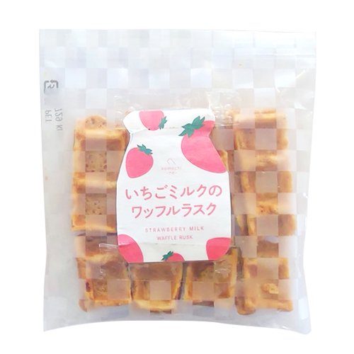 【komachi-na-】こまちな　いちごミルクのワッフルラスク