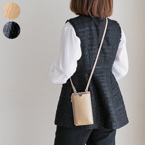 【Now＆Fountain】ナウアンドファウンテン　ショルダーバッグ　エラ　ジュエリーエンボス　＜全2色＞