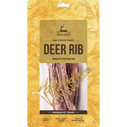 【dear deer】DEAR DEER リブ 100g 袋入り (犬用） [ディアディア]