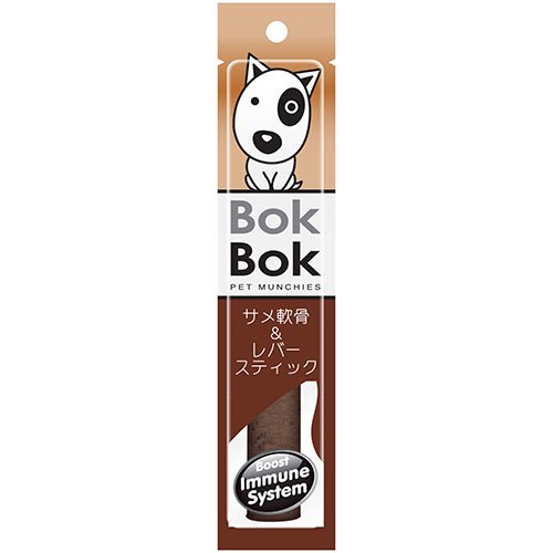 【BokBok】ボクボク　ジャイアント・サメ軟骨＆レバースティック 1本タイプ
