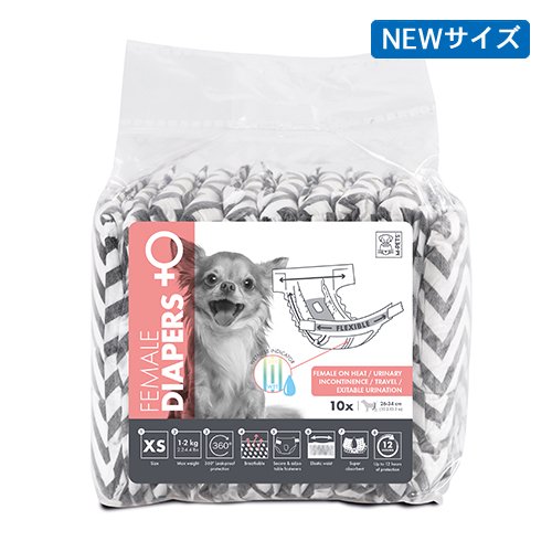 【M-PETS】エムペッツ　女の子用オムツ　＜全6サイズ＞
