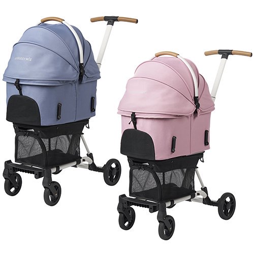 ［限定商品］【Air Buggy for Dog】AIRBUGGY FITT WIZ X / エアバギーフィット ウィズ エックス（BLUE GREY / CHERRY PINK）