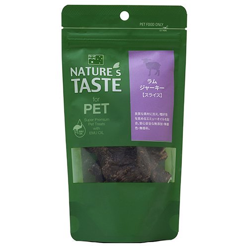 【NATURE'S TASTE】ネイチャーズテイスト　ラム肉ジャーキー　スライス