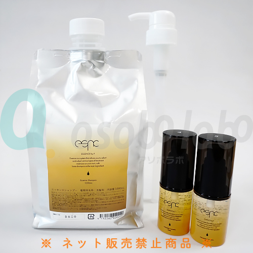 【ESSENCE】エッセンスシャンプー　4ファストブロー　5プライマル　ポンプセット