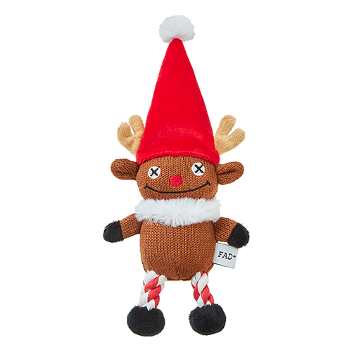 ［限定商品］【FAD+】ファッド・プラス　プラッシュトイ・ウィズロープ　ホリデー　トナカイ［dad-way（ダッドウェイ）］